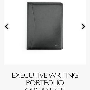 ROYCE New York Black Leather Organizer